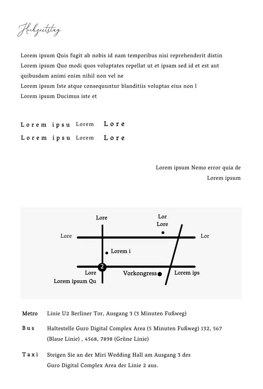 Hochzeitseinladungen mit einem sauberen Fotolayout