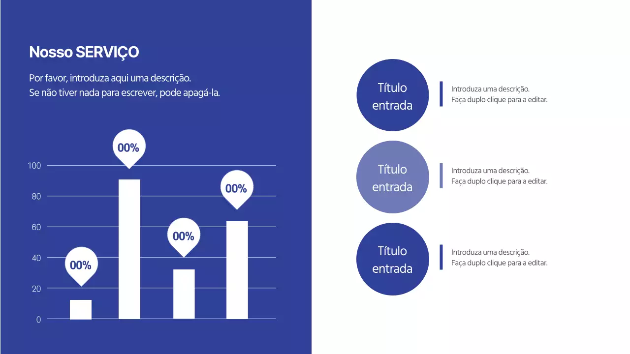 Infografia de design de gráfico concetual azul e limpo