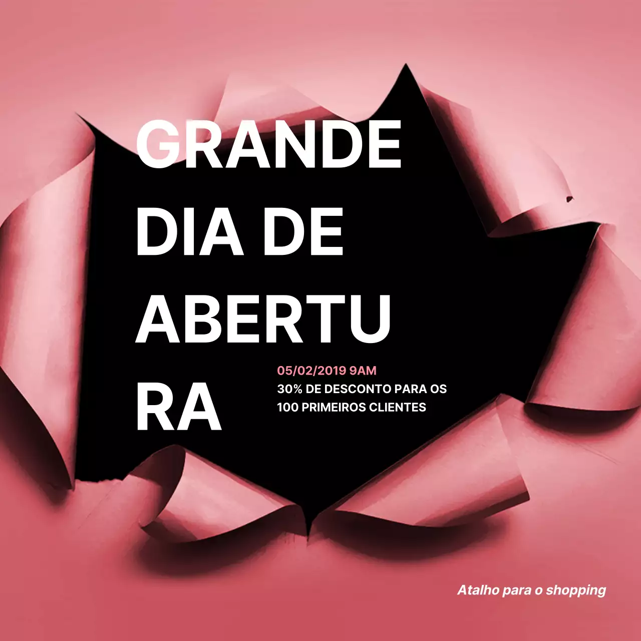 Dia da grande inauguração