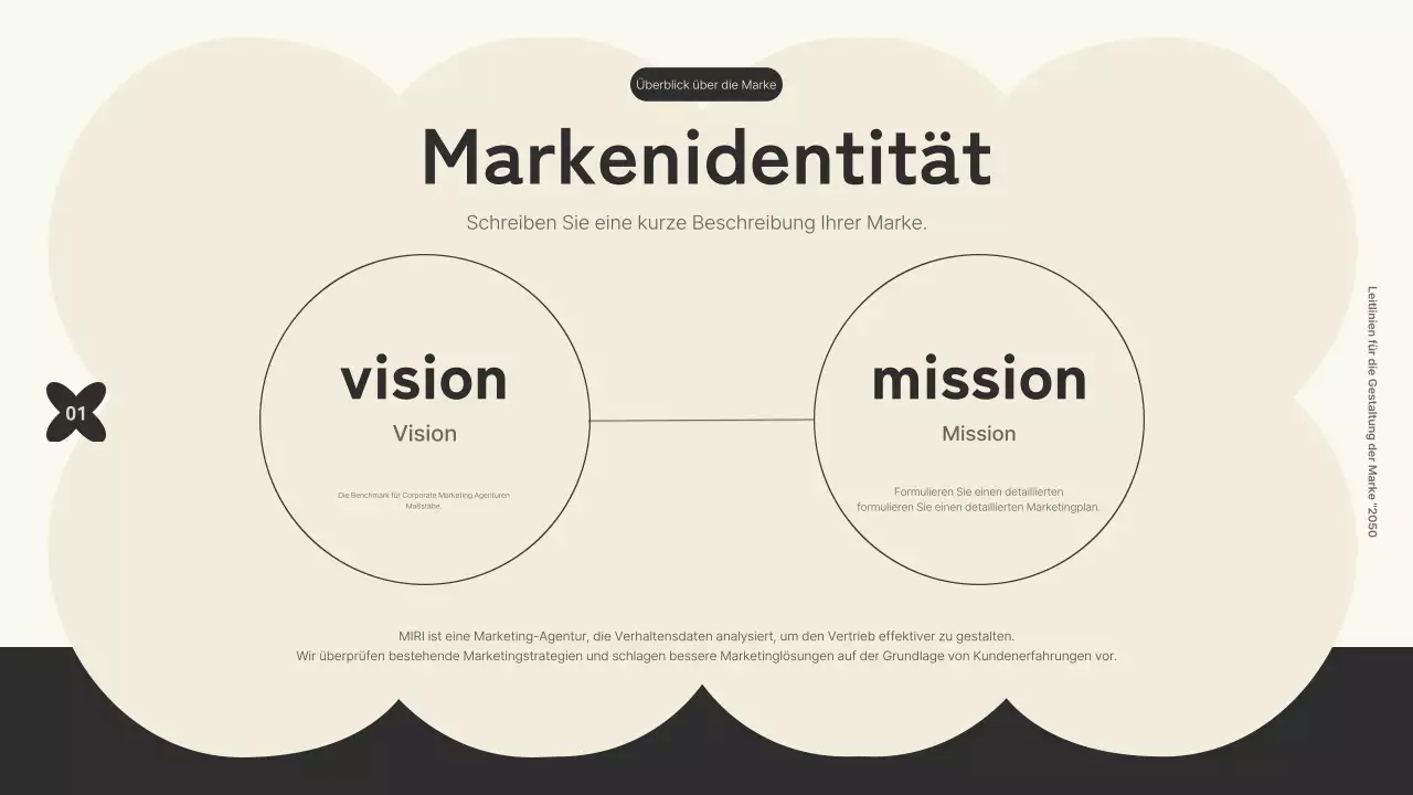 Logo-Branding mit trendigen Formen mit schwarzen und violetten AkzentenFaustregeln