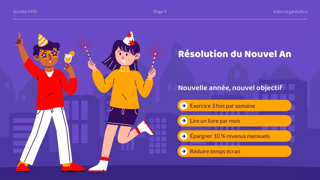 Présentation de la célébration de la nouvelle année