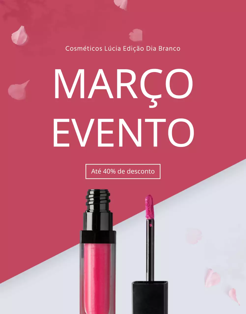 Promova o seu evento do Dia Branco com tendências de beleza cor-de-rosa e púrpura