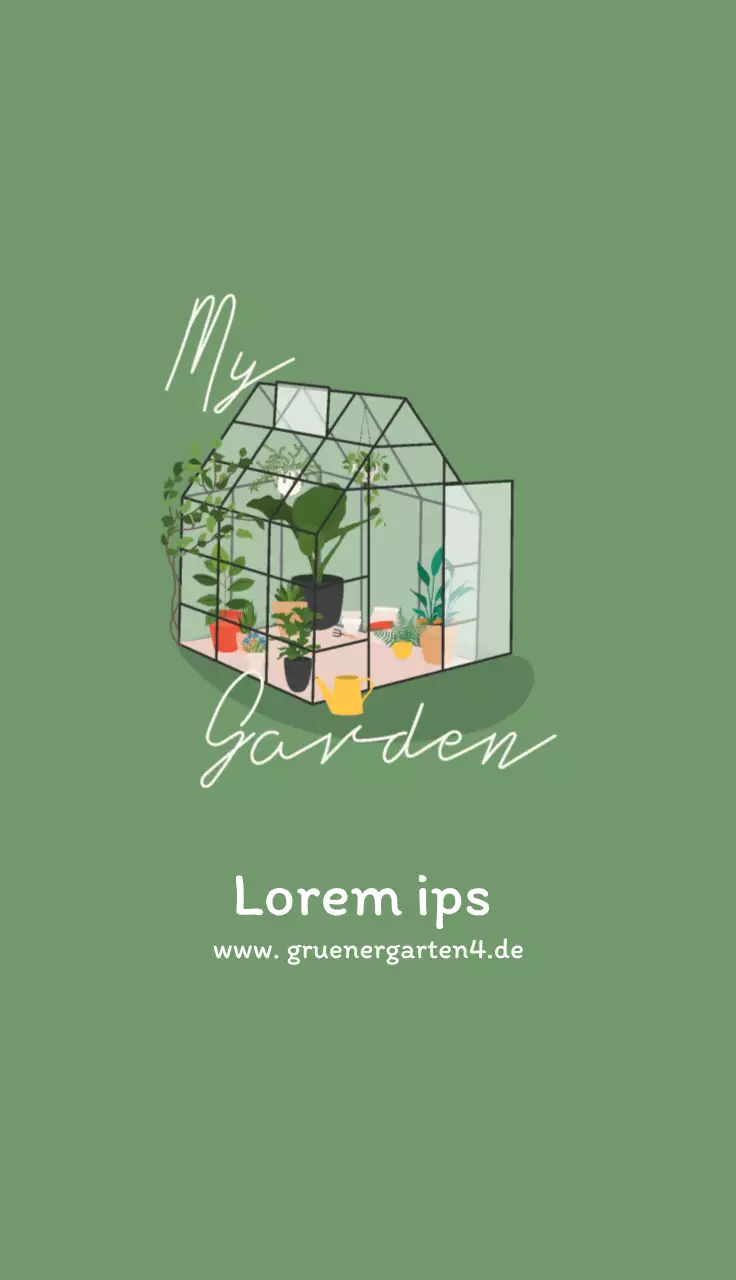 grün weiß illustration ordentlich café botanischer garten