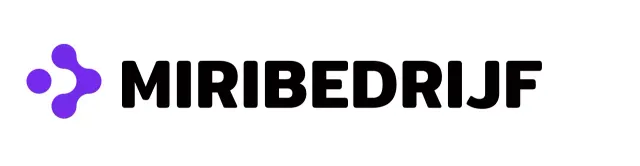 Een eenvoudig symboollogo in paars en zwart met je bedrijfsnaam erop