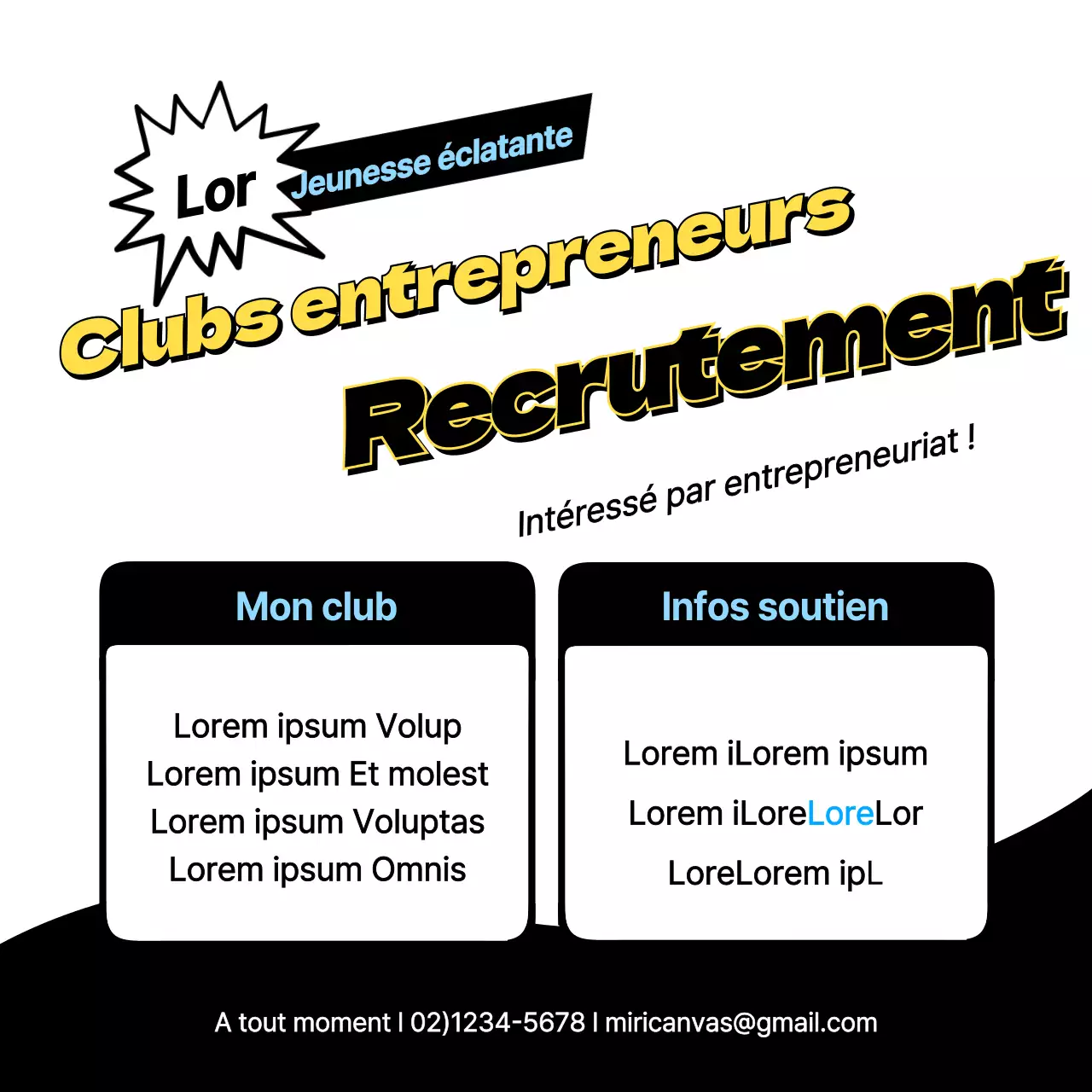 Recrutement de nouveaux clubs d'entrepreneurs