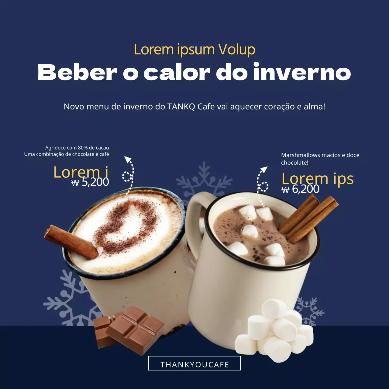 Evento de novas ementas de inverno