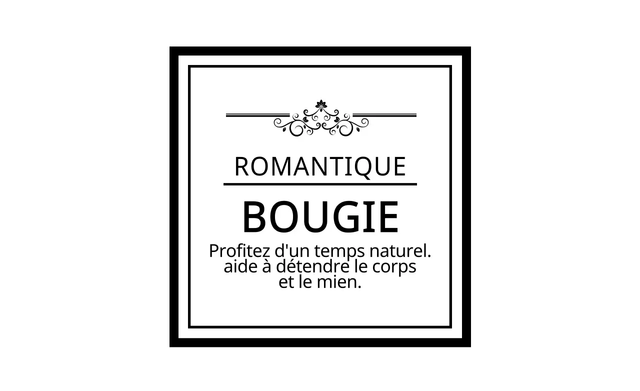 Bougie ROMANTIQUE