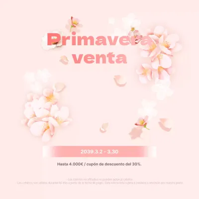Venta de primavera