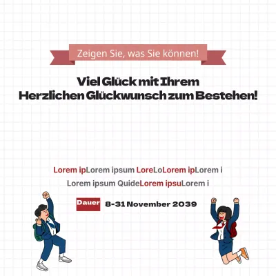 Prost für das Bestehen