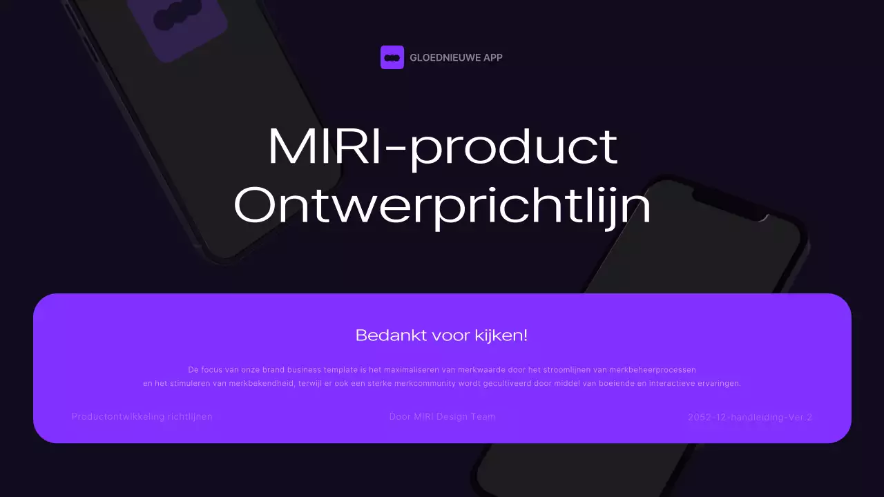 Zwarte en paarse merkrichtlijnen