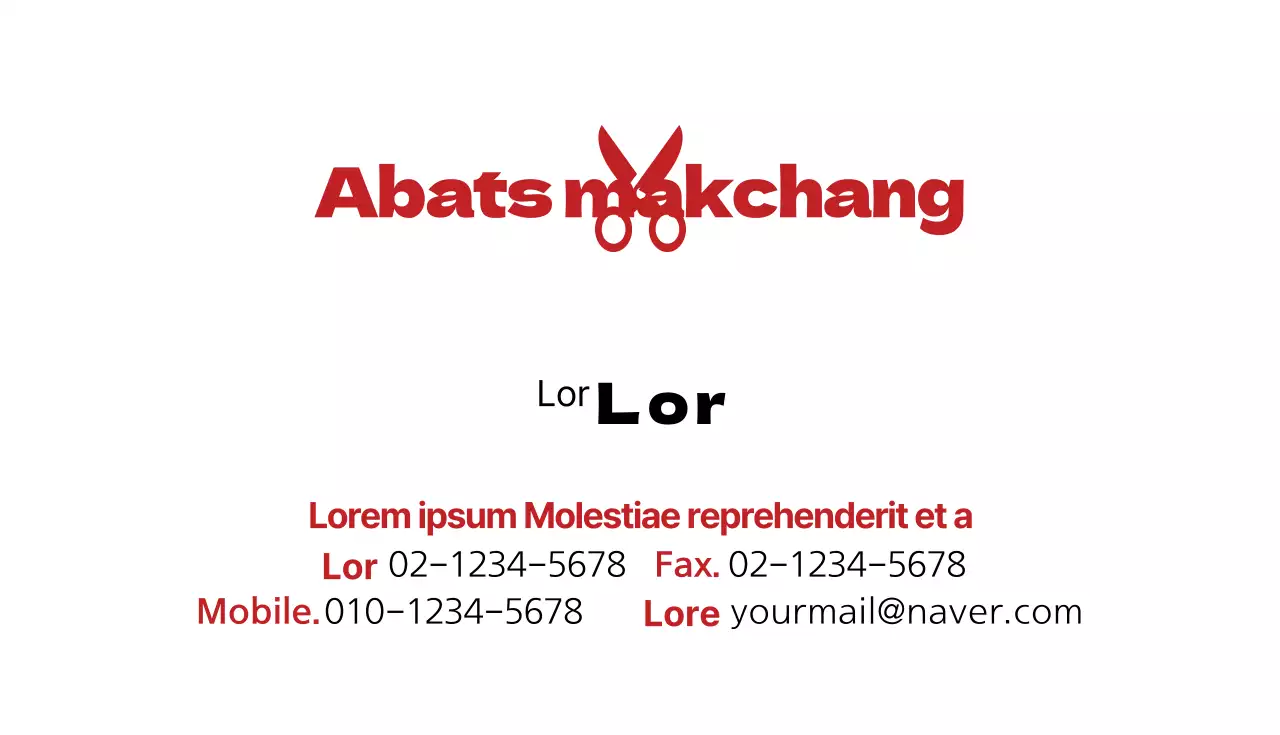 Cartes de visite pour salons de coiffure