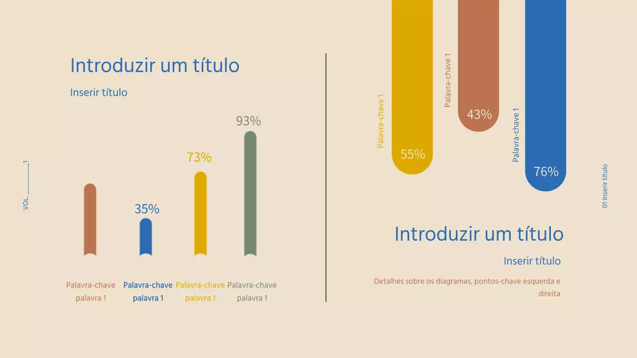 Desenhar um gráfico de barras com um conceito casual