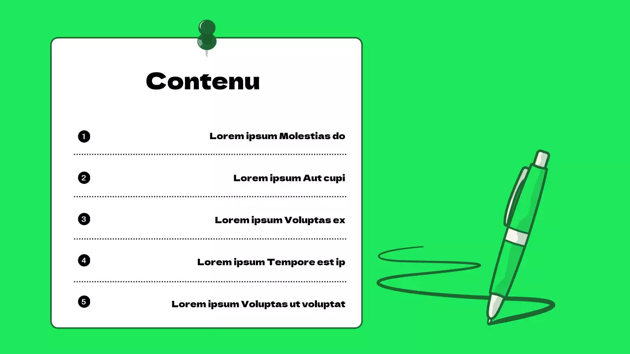 Présentation minimaliste de l'éducation économique des jeunes en vert lime et noir