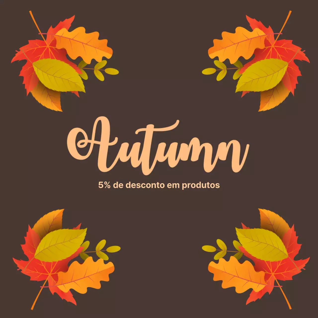 5% de desconto em produtos