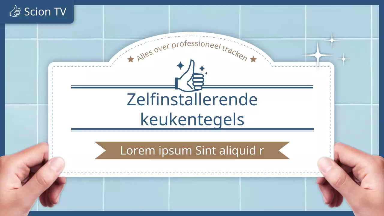 Zelf te installeren keukentegels in blauwe tegellook thumbnail