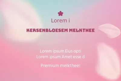 Kersenbloesem melkthee