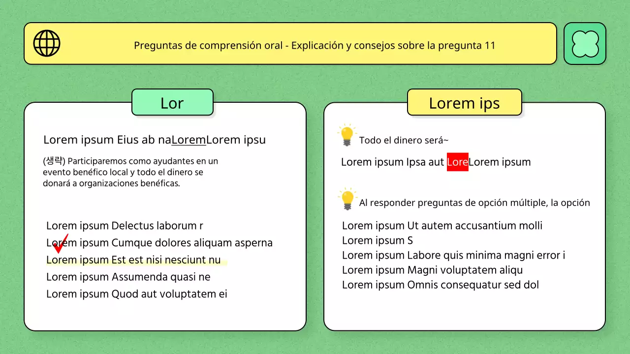 Tema educativo en color verde claro e ilustración de líneas sencillas