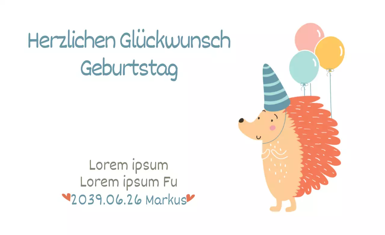 Geburtstag des Igels