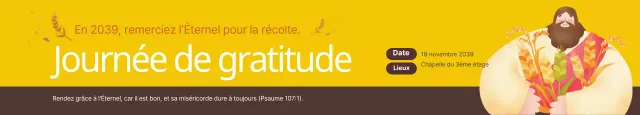 Journée de remerciement