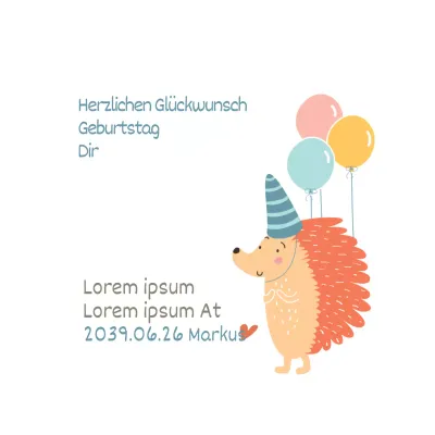 Geburtstag des Igels