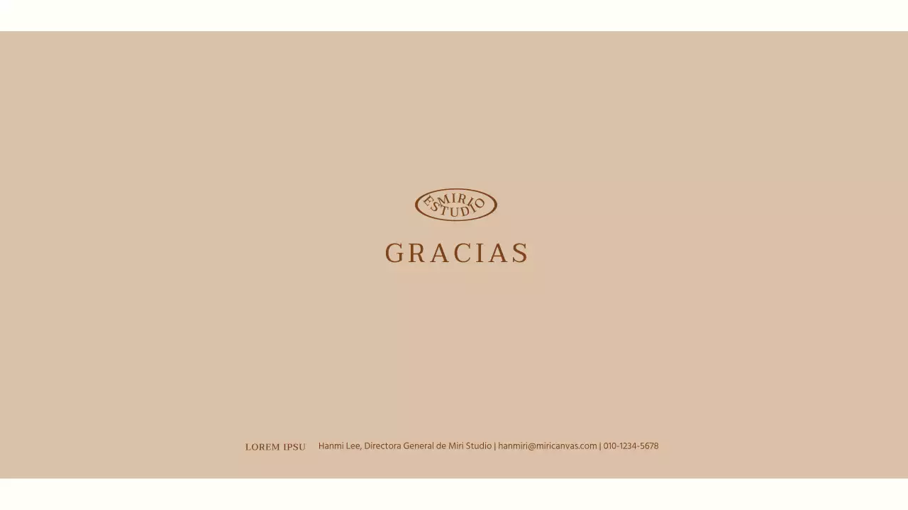 Presentación Simple Beige