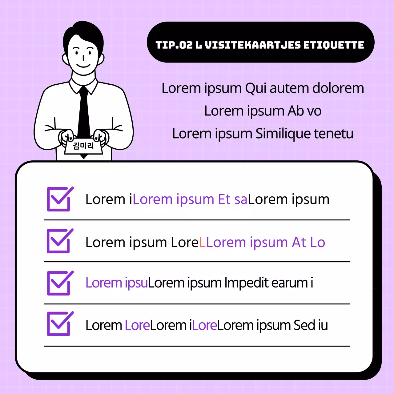 Zakelijke etiquettetips voor op kantoor