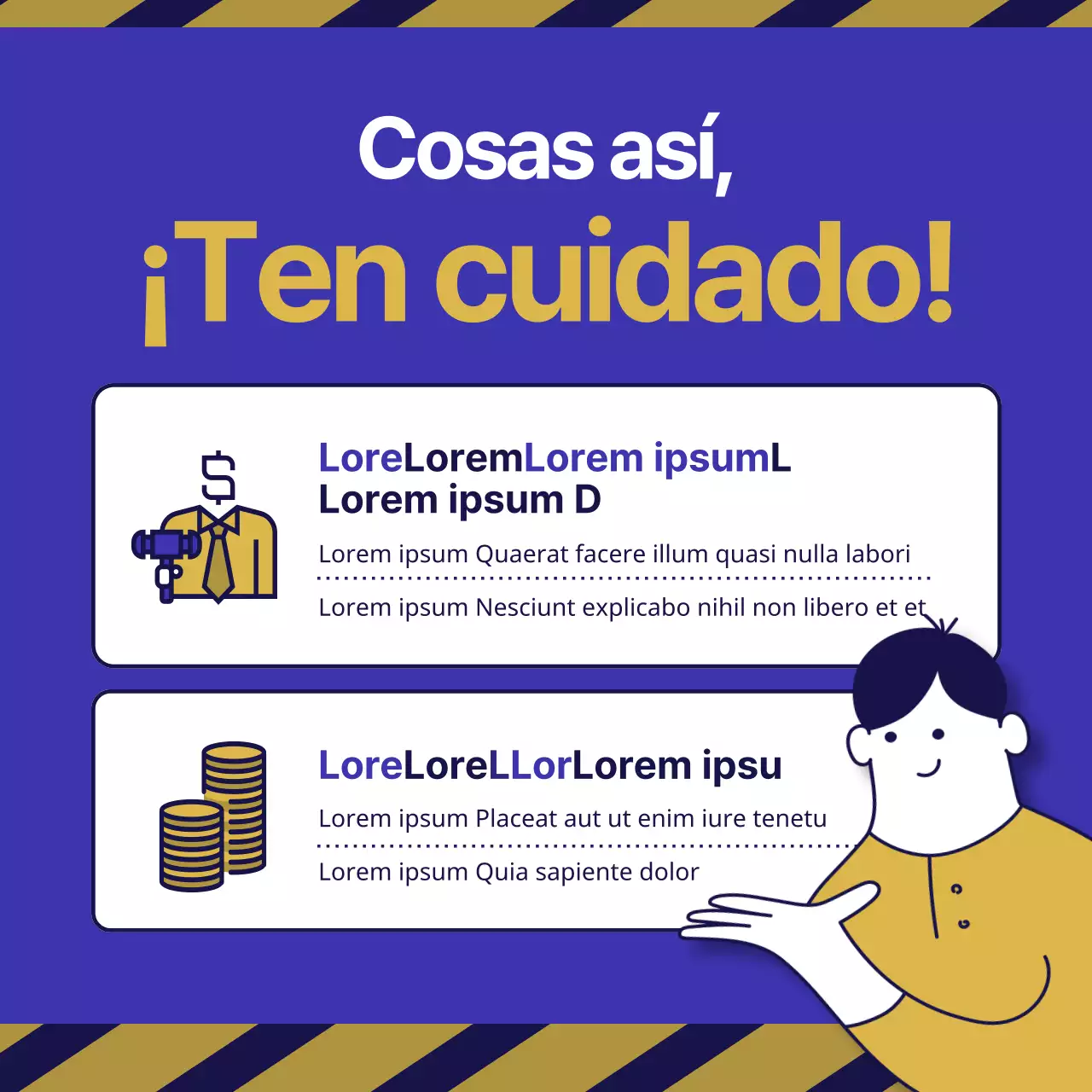 Guía para invertir en subastas inmobiliarias minimalistas en azul y oro