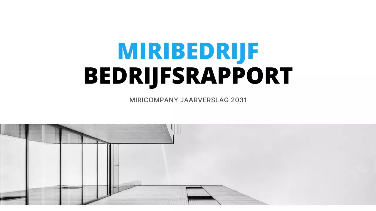 Eenvoudig bedrijf in wit en lichtblauw