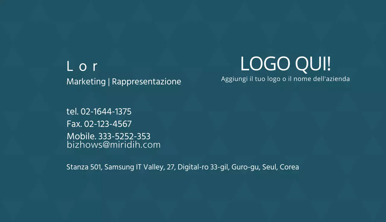 Biglietti da visita aziendali