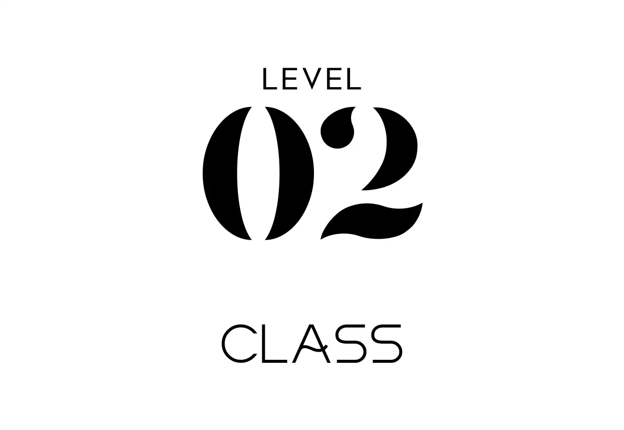 黒の塾のクラス名テキストで構成されたシンプルな場所案内板。