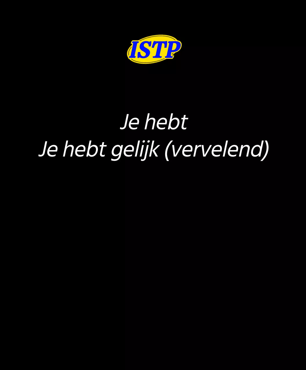 MBTI persoonlijkheidszinnen in verschillende kleuren