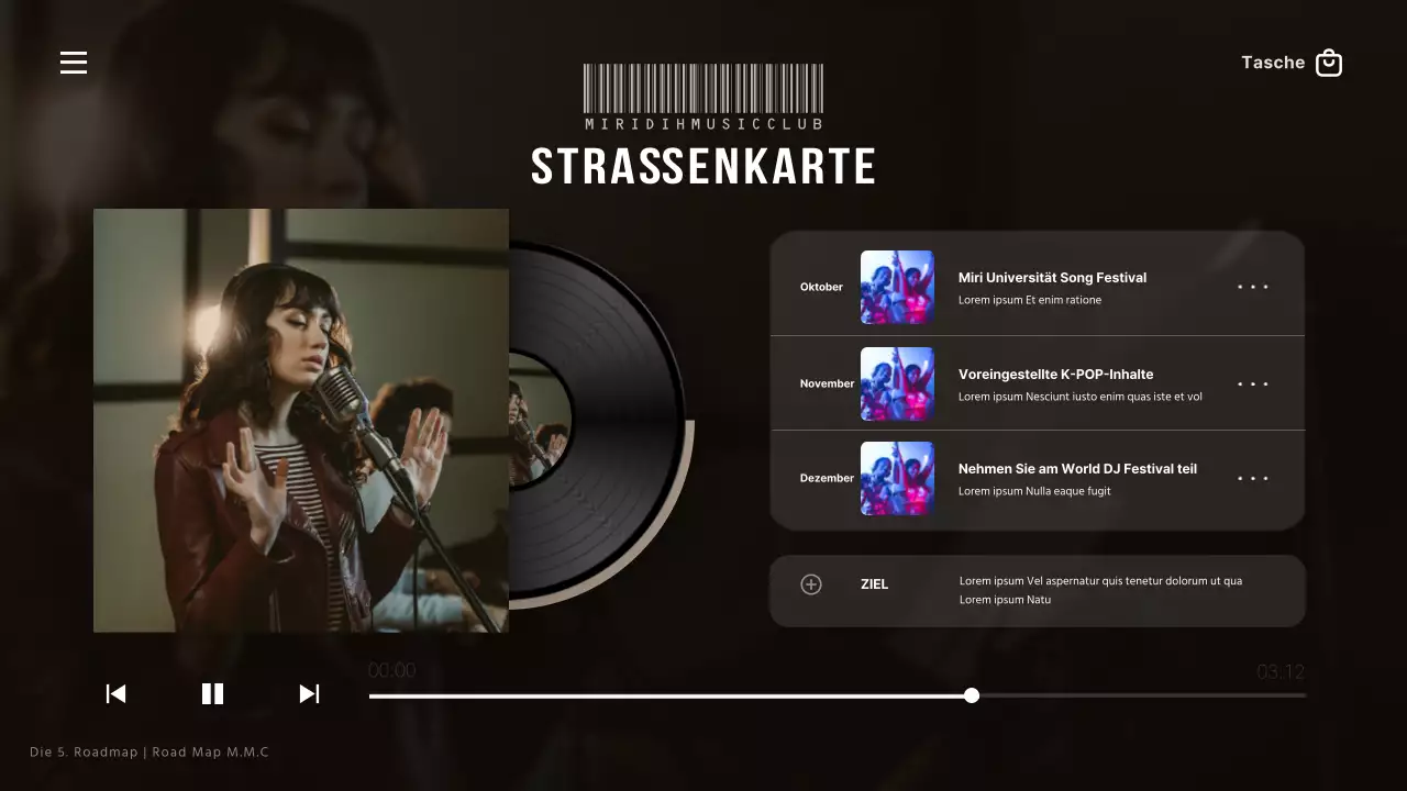 Schwarze und rote Popmusikkreise erklärt