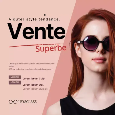 Vente de lunettes