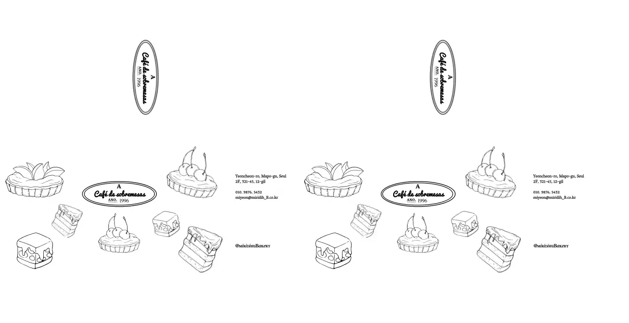 Padrão de ilustração monocromática e emocional para informação e promoção de cafés