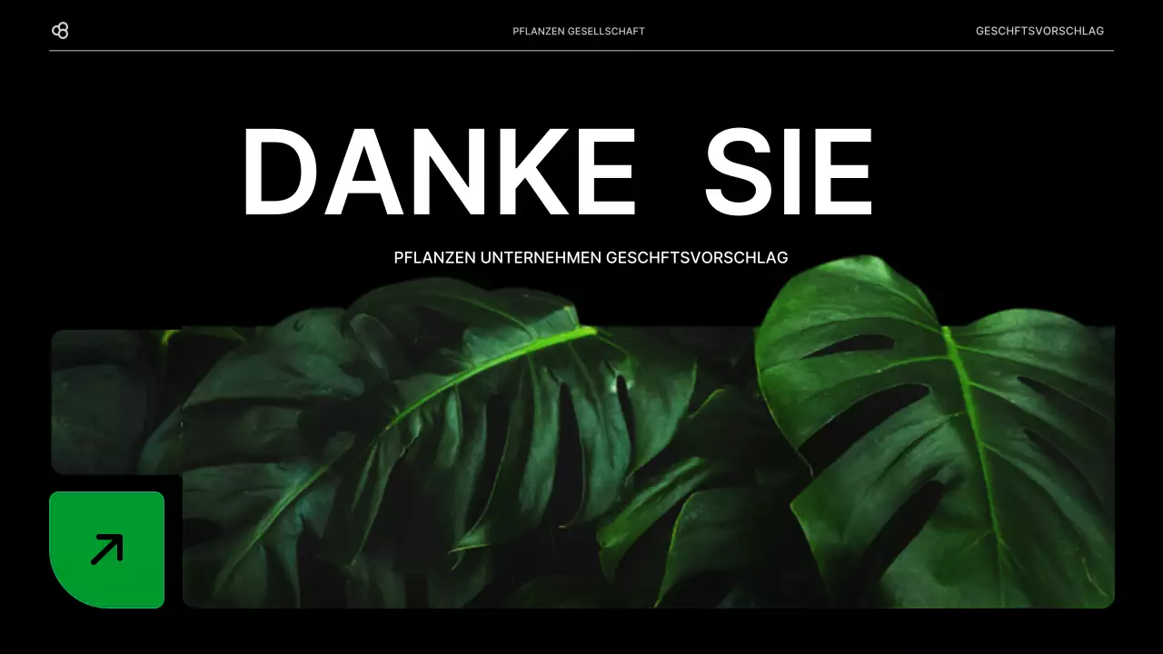 Business Business Vorschlag in schwarz und grün natürlichen Blatt Konzept