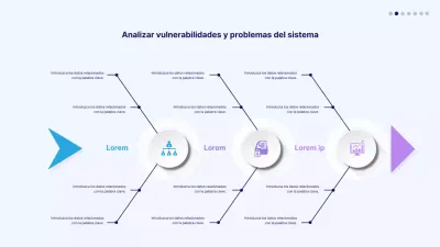 Icono de espina de pescado en degradado azul y morado