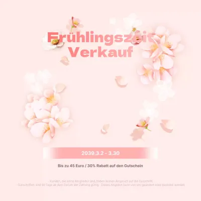Frühjahrsverkauf