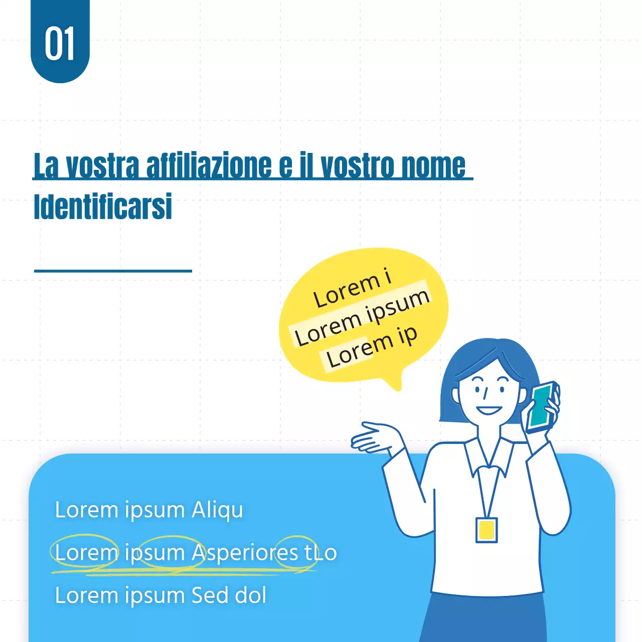 Scheda di galateo telefonico in cielo e gialloNews