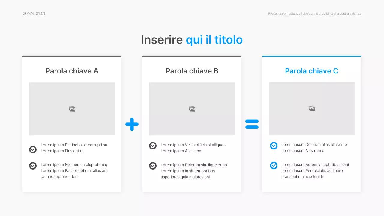 Relazione aziendale con un moderno stile sfumato in bianco e blu