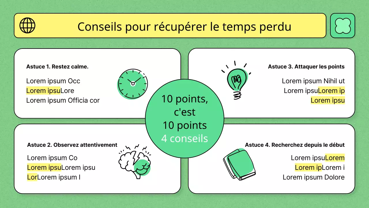 Thème de l'éducation utilisant la couleur vert clair et une illustration linéaire simple