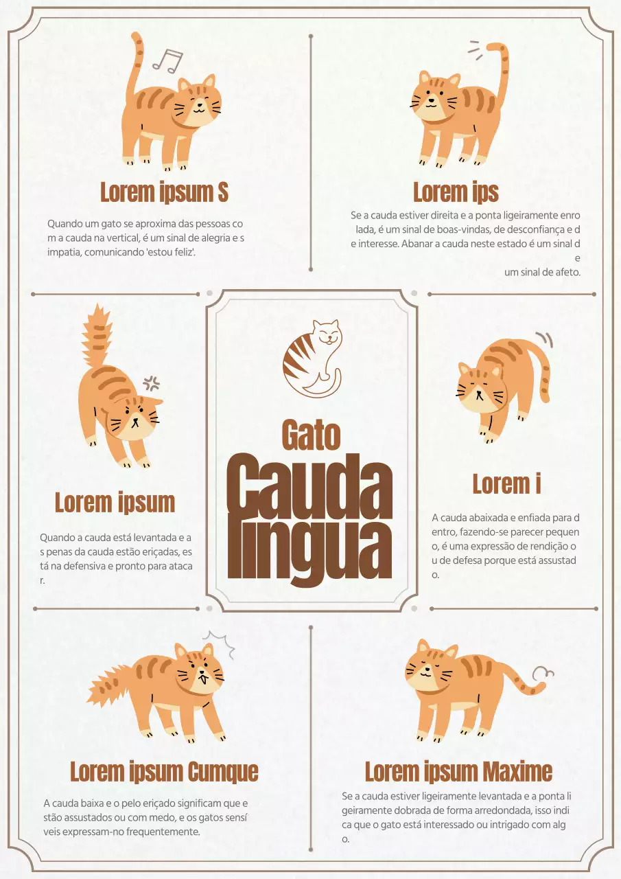 Rabo de gato com textura de papel marfimTradutor de línguas