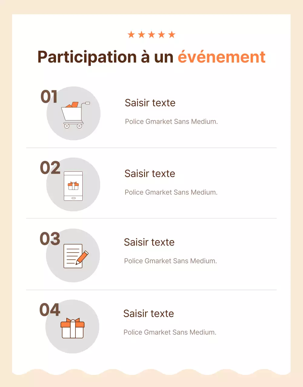 Page de l'événement de la revue Brown and Orange