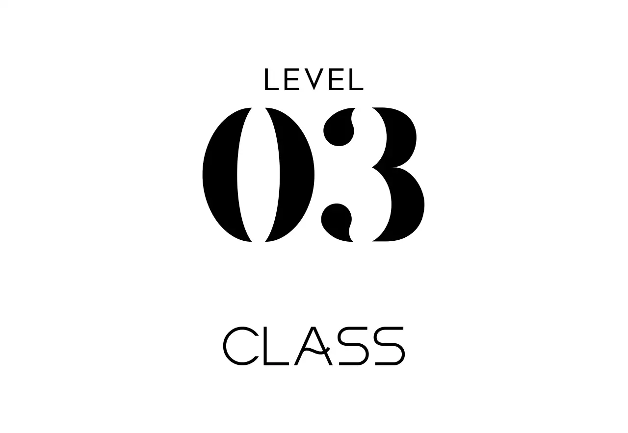 黒の塾のクラス名テキストで構成されたシンプルな場所案内板。