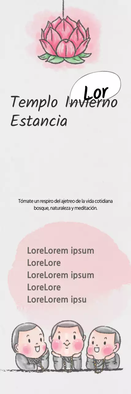 Estancia invernal en un templo