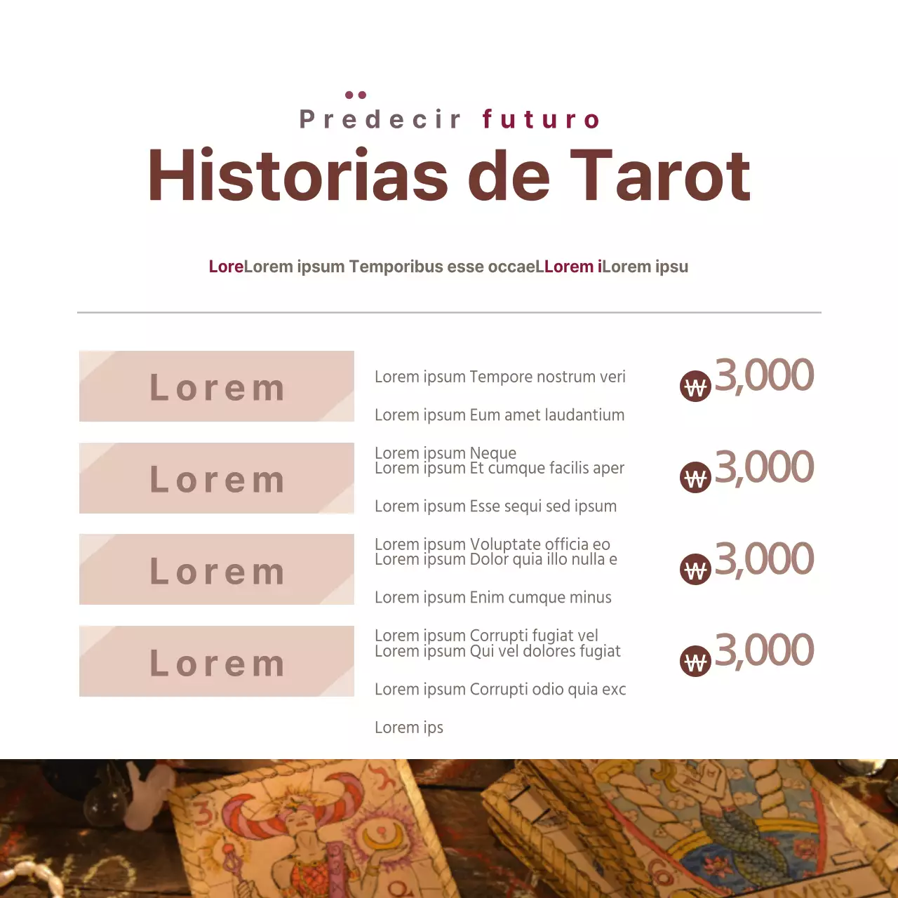 Historias de Tarot