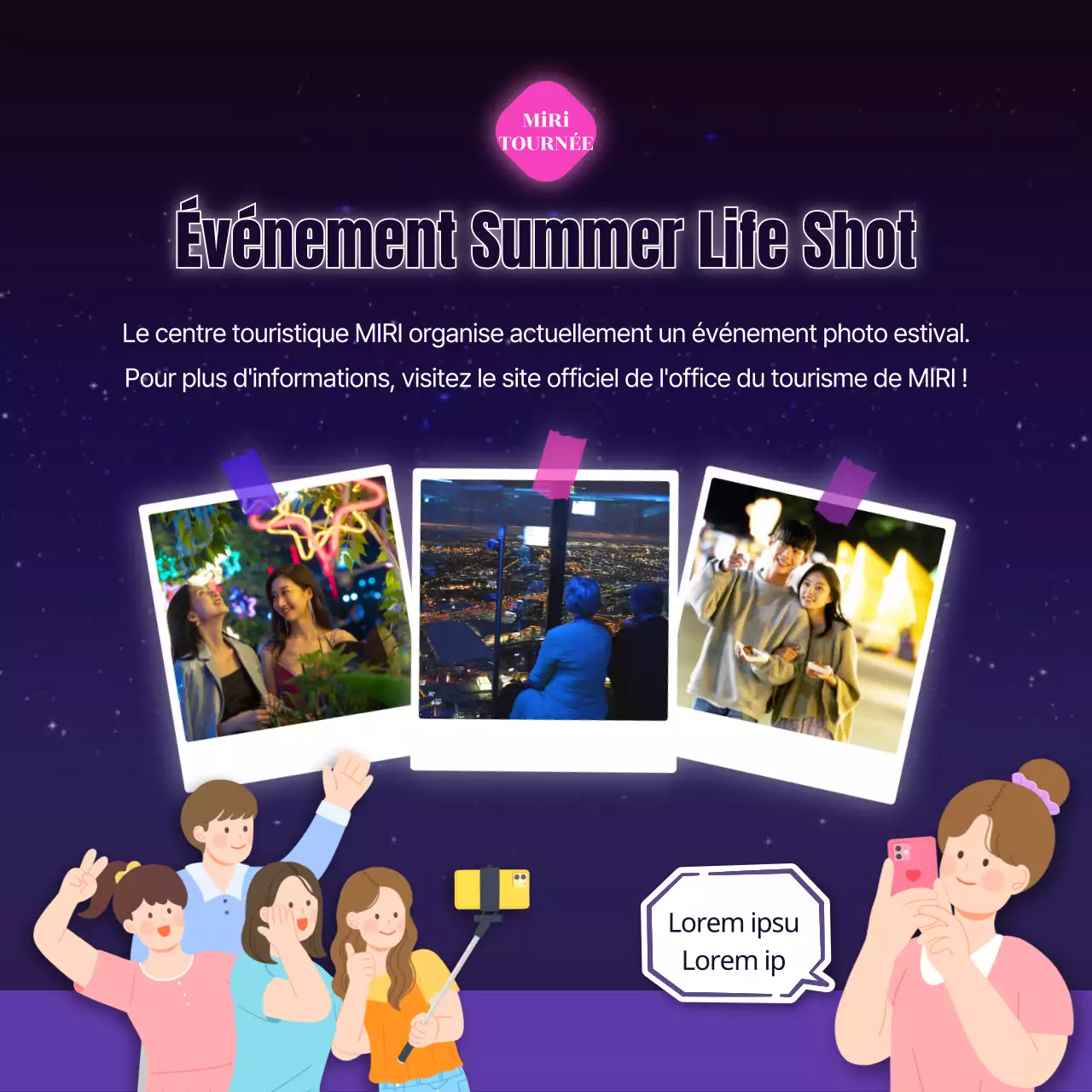 Un ciel nocturne rose et bleu marine, un concept de rendez-vous tardif