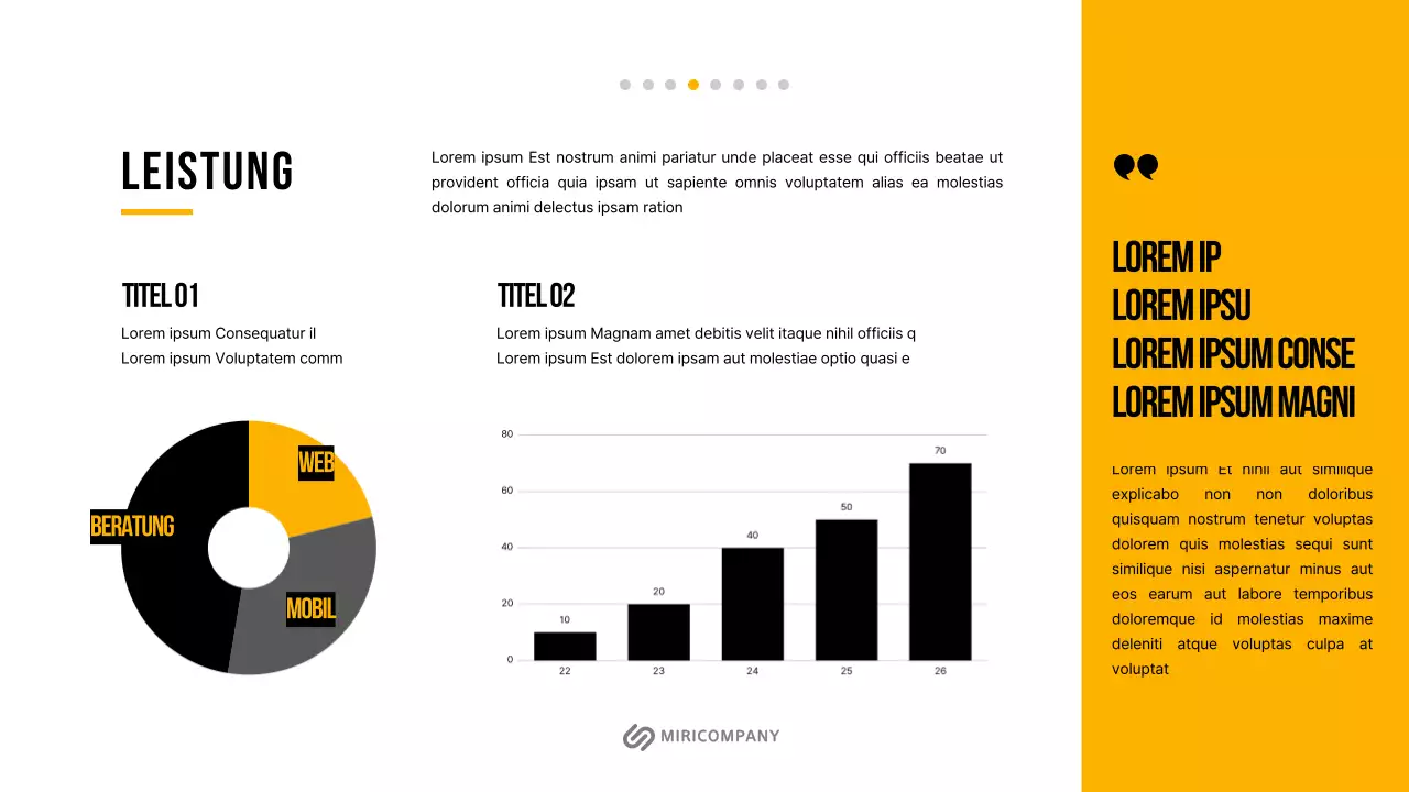 Einfacher Businessplan für das neue Jahr in Weiß und Orange