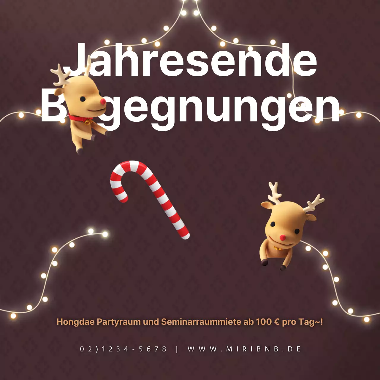 Vermietung von Partyräumen