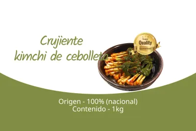 Kimchi crujiente de cebolleta