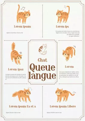 Queue de chat en papier ivoire texturéTraducteur de langue